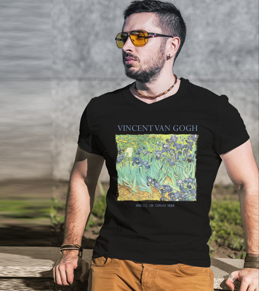 Vincent Van Gogh Iris Oil On Canvas 1888 T-Shirt