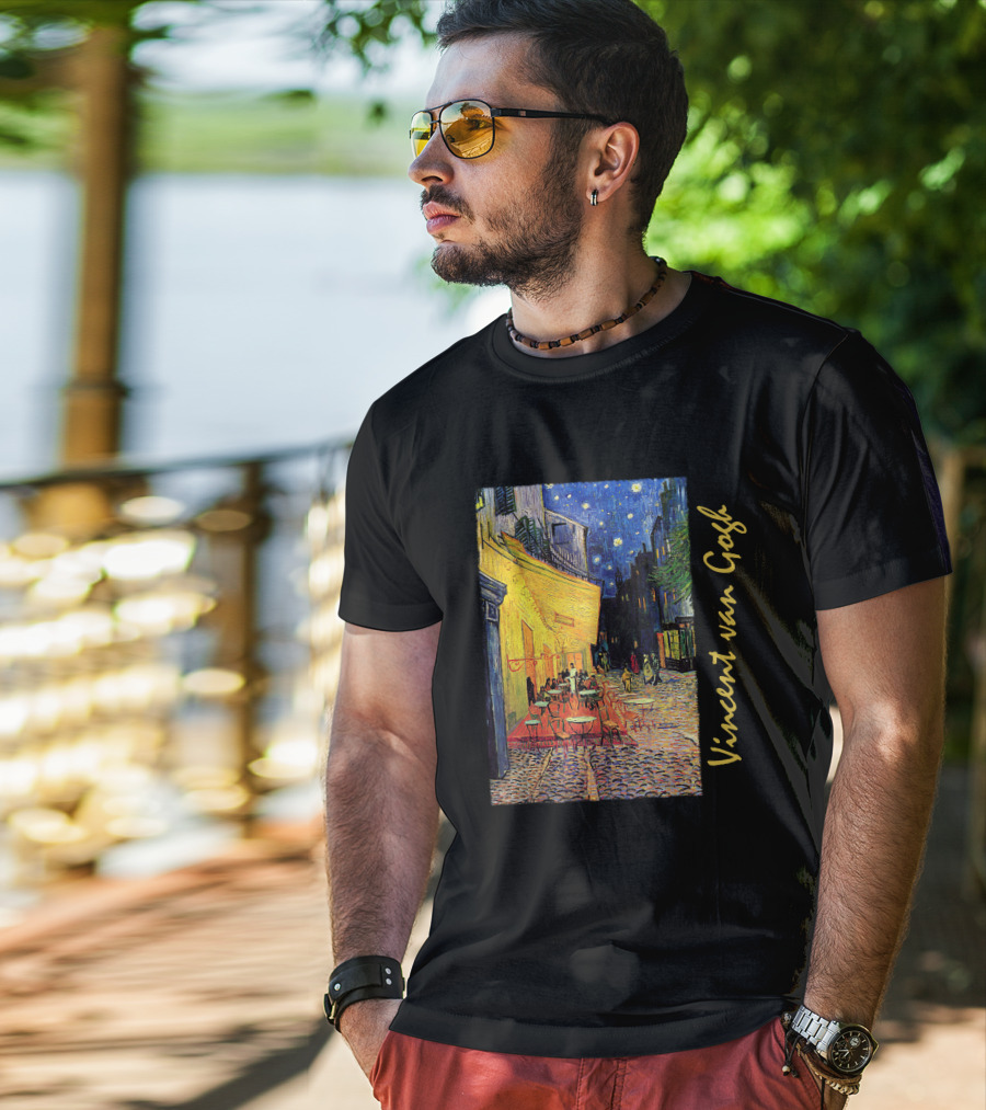 Vincent Van Gogh Café Terrace At Night T-Shirt