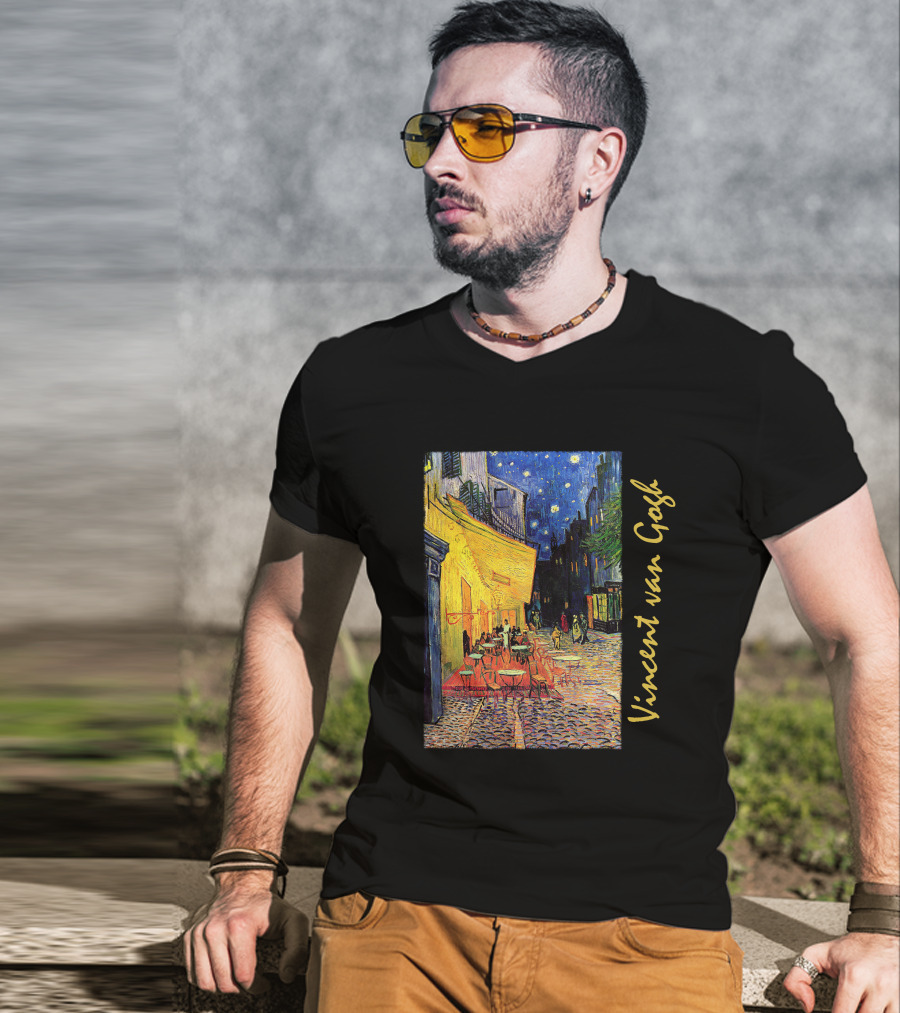Vincent Van Gogh Café Terrace At Night T-Shirt