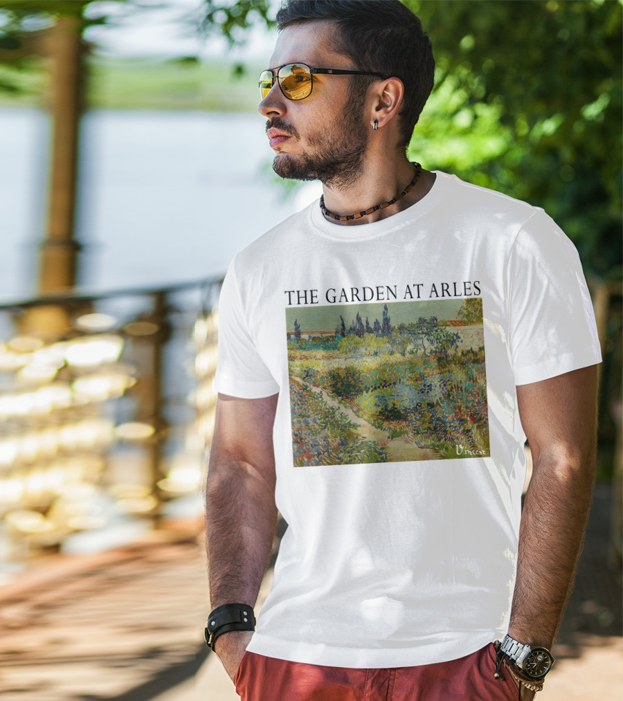 The Garden At Arles Vincent Van Gogh Vincent Signature T-Shirt