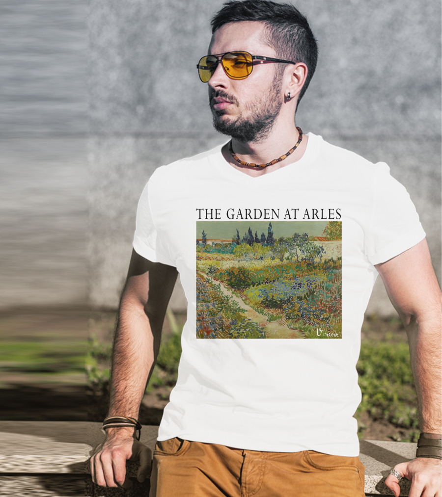 The Garden At Arles Vincent Van Gogh Vincent Signature T-Shirt