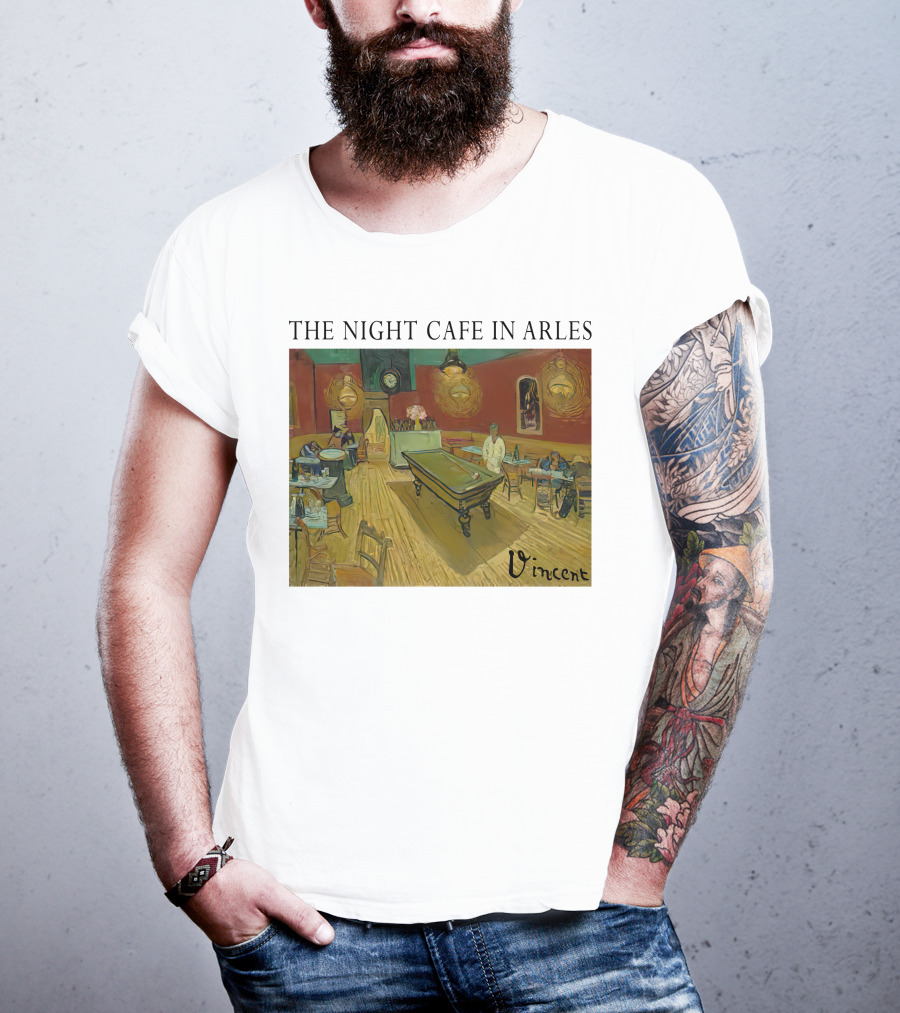 The Night Cafe In Arles Vincent Van Gogh Painting Vincent Signature T-Shirt