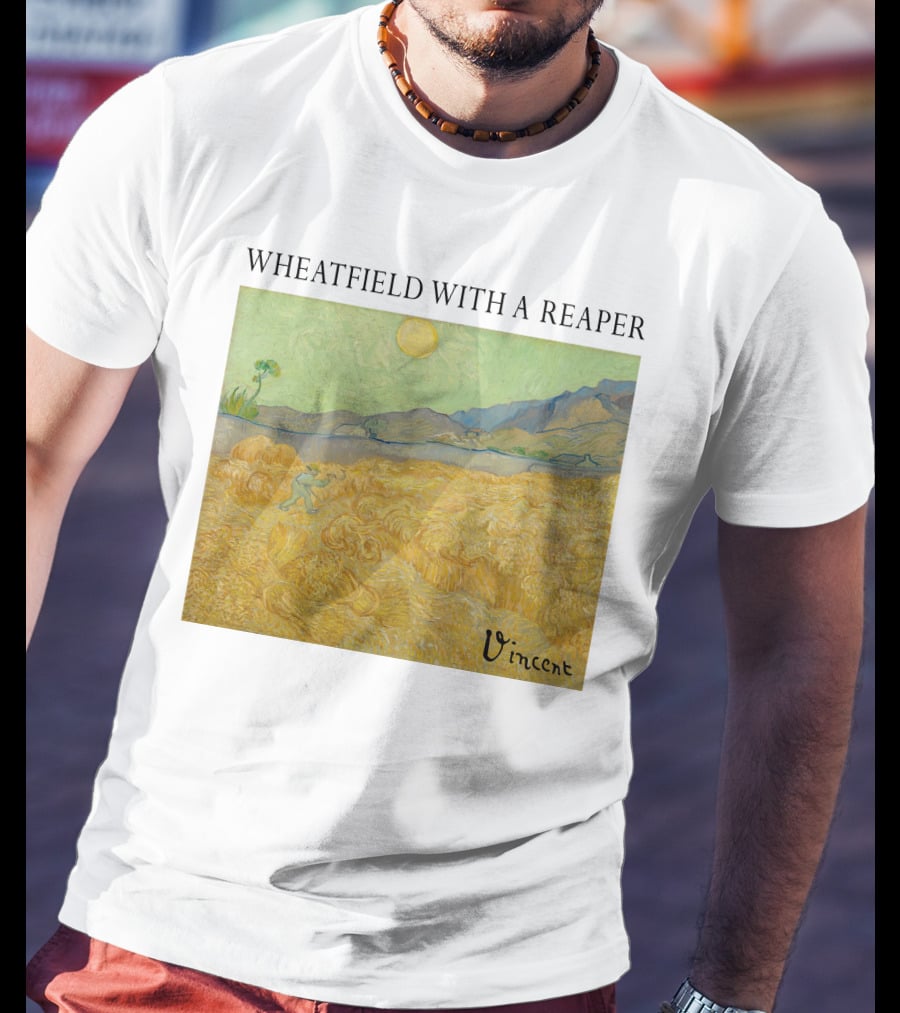 Wheatfield With A Reaper Vincent T-Shirt