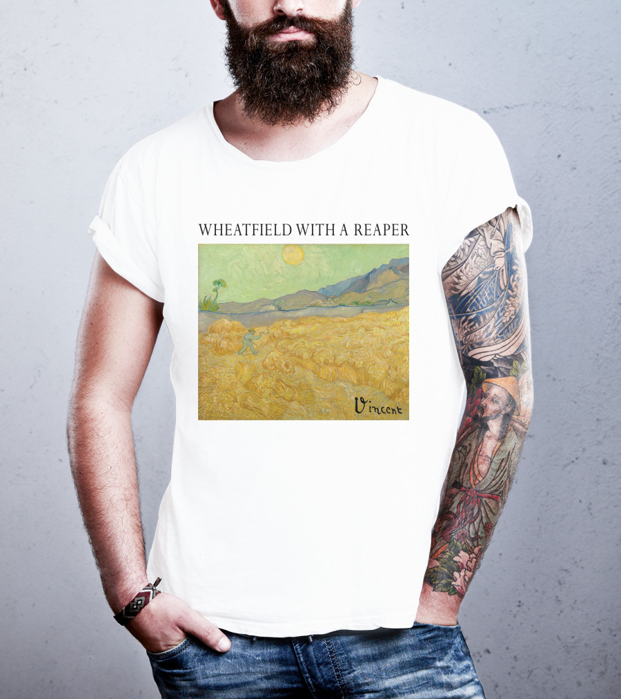 Wheatfield With A Reaper Vincent T-Shirt