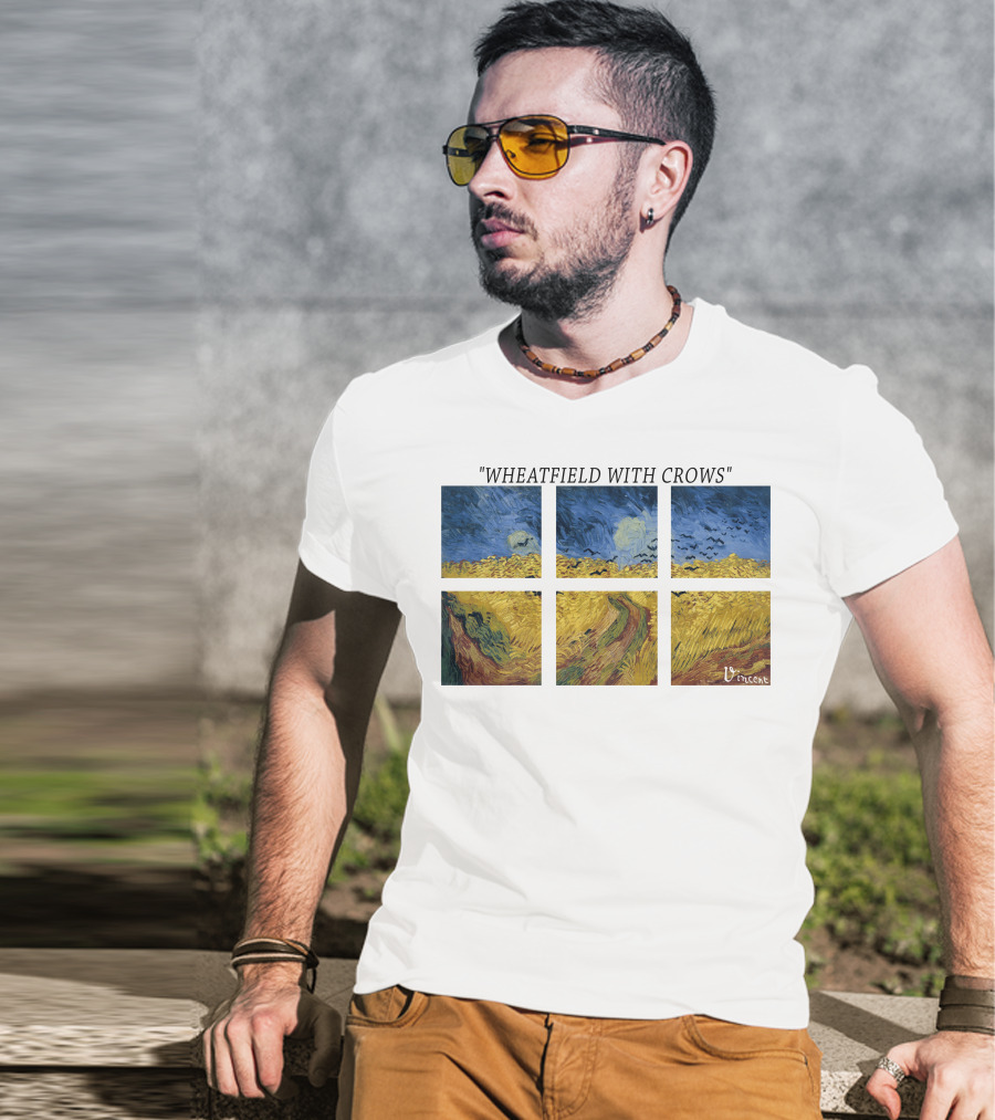 Vincent Van Gogh Wheatfield With Crows Vincent T-Shirt