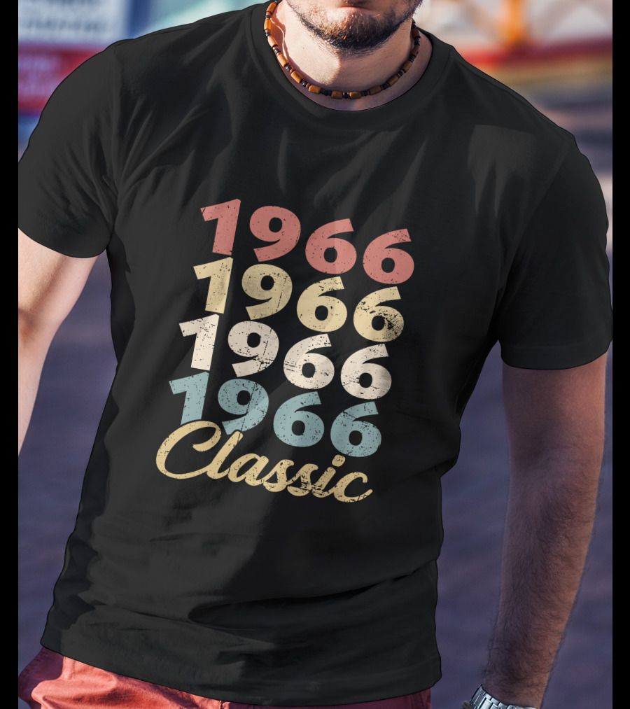 1966 Classic Vintage Typography Series T-Shirt