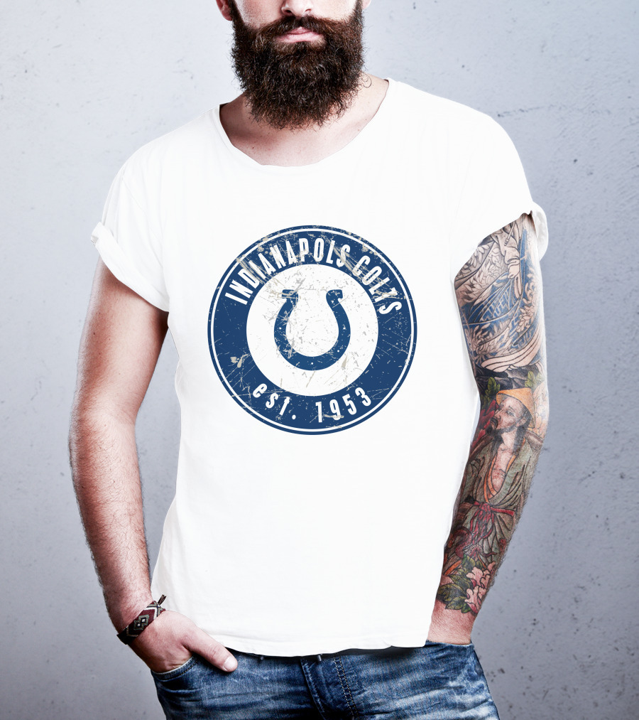 Indianapolis Colts Est. 1953 Vintage Horseshoe T-Shirt