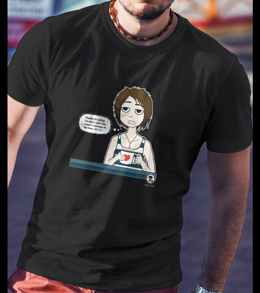 Thanks For Calling BEEP Coffee Character Alicia Sai T-Shirt