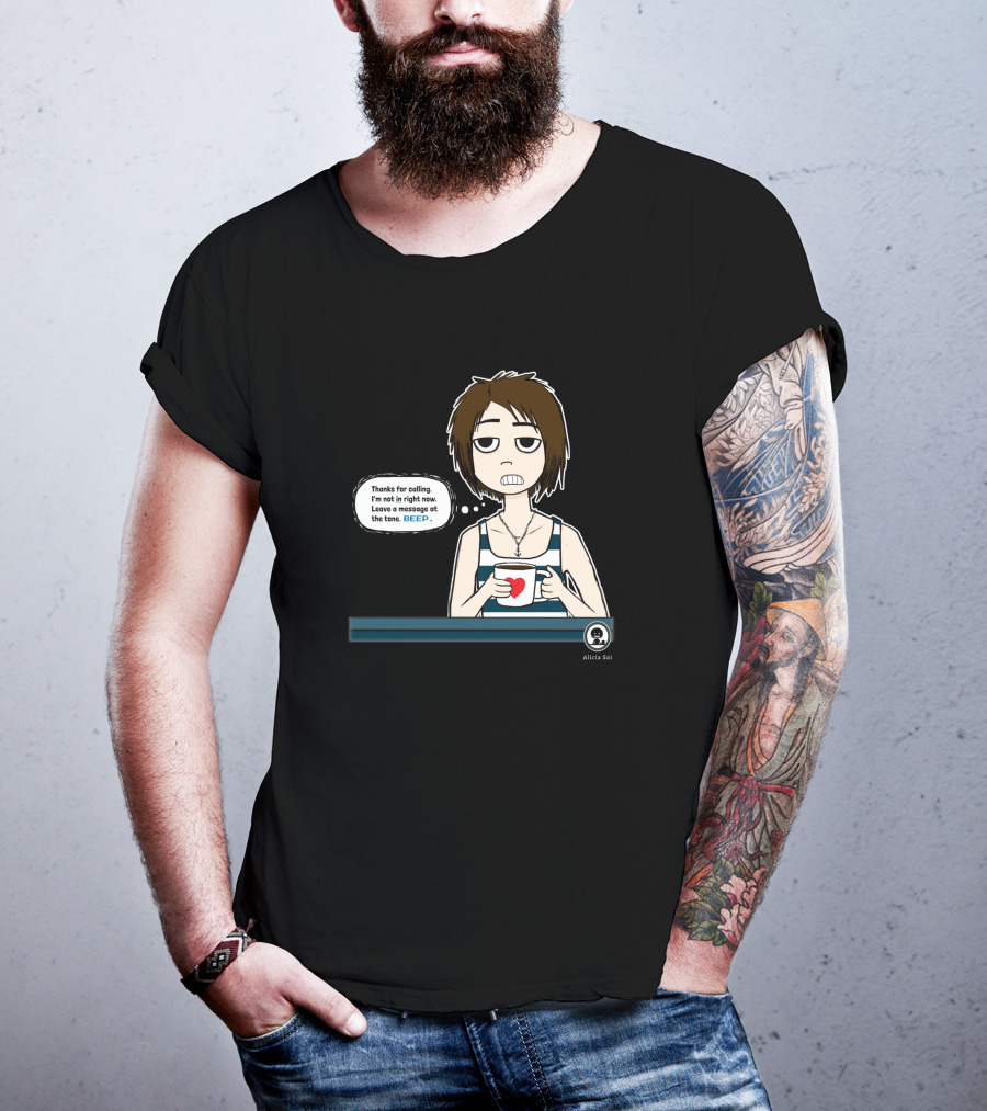 Thanks For Calling BEEP Coffee Character Alicia Sai T-Shirt