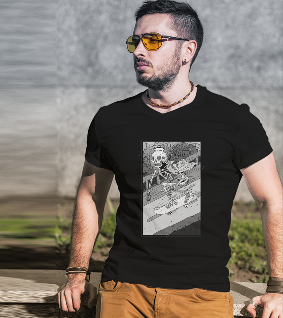 As Fast As You Can Skeleton Skateboarding 349048 T-Shirt