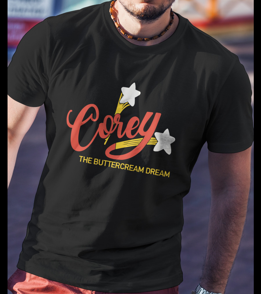 Corey The Buttercream Dream Stars And Swirls T-Shirt