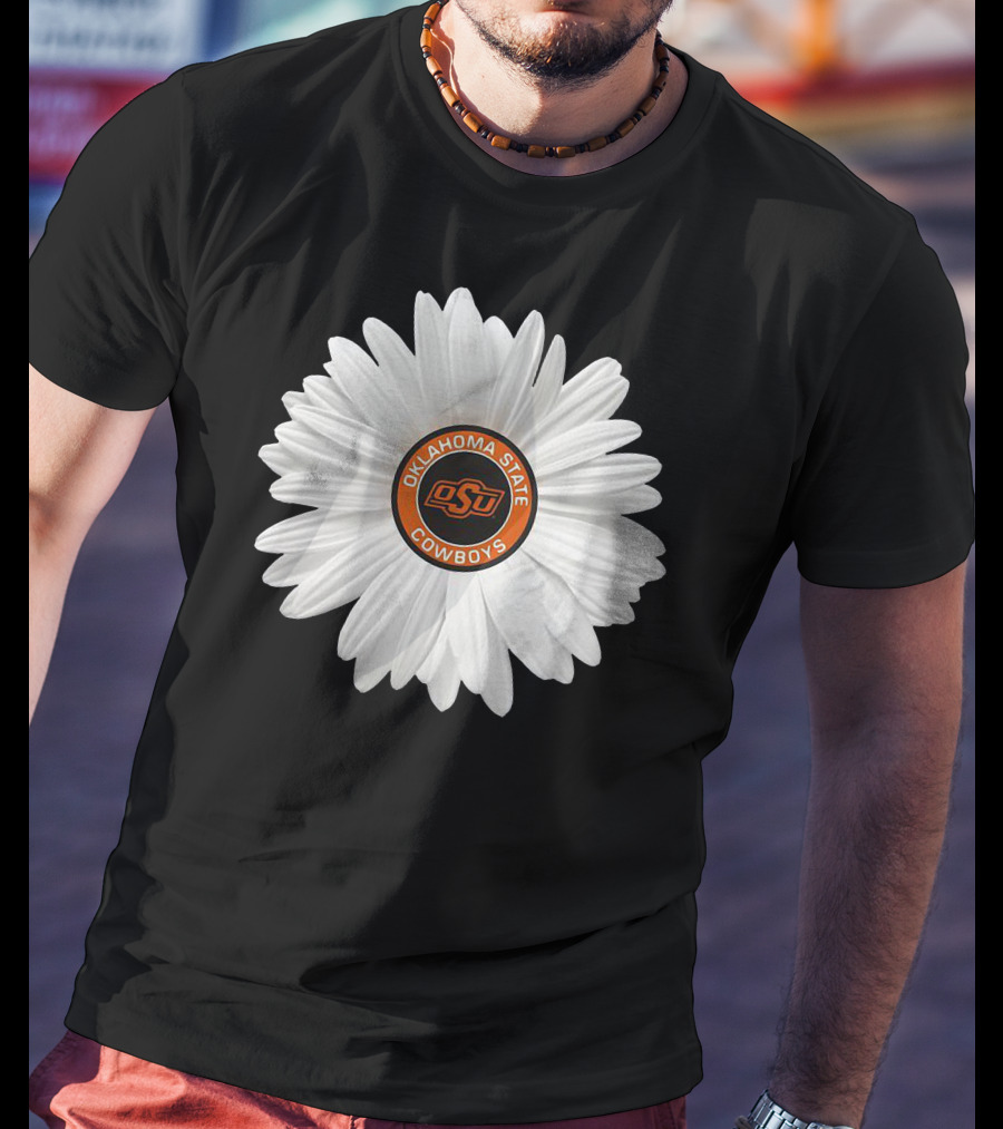 Oklahoma State Cowboys Fan Club Flower Emblem OSU T-Shirt