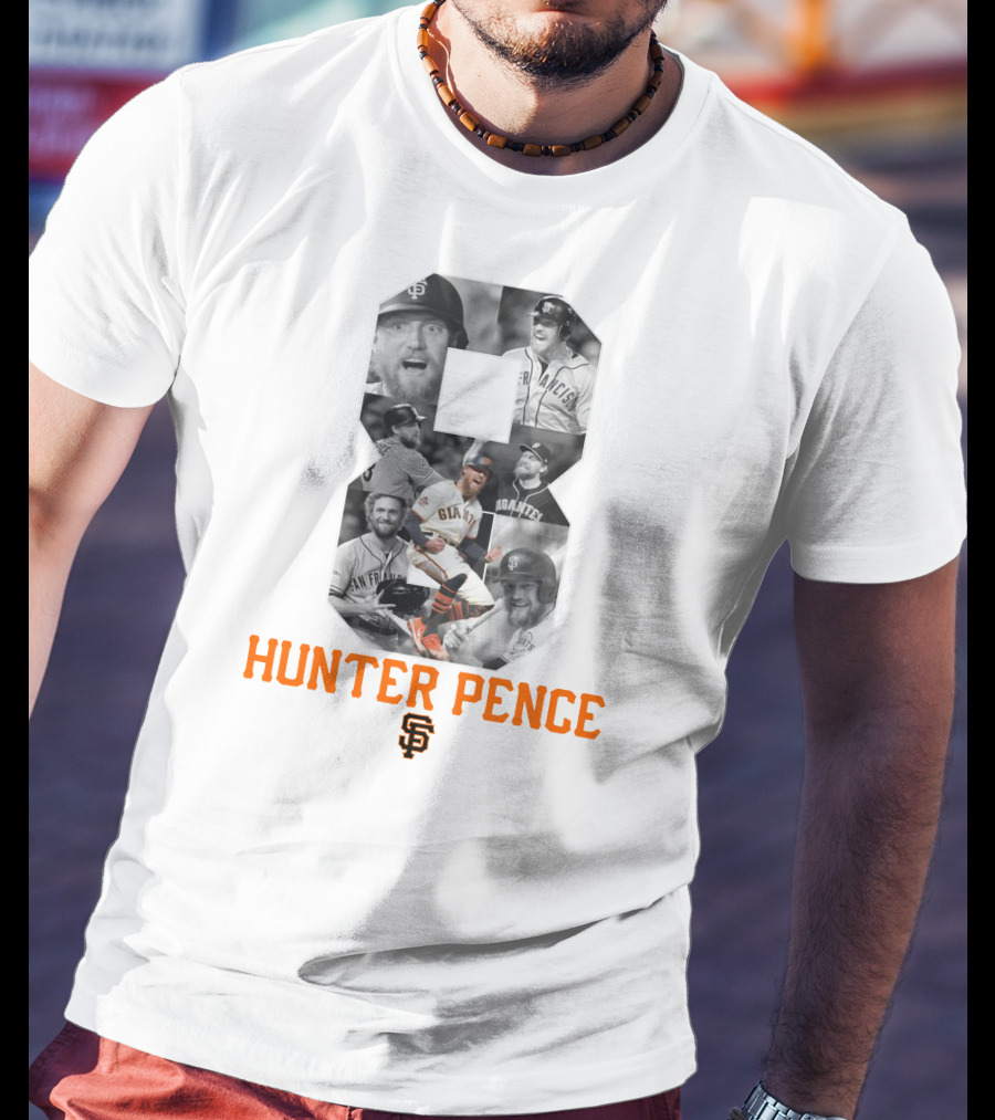 Hunter Pence San Francisco Giants Number 8 Baseball T-Shirt