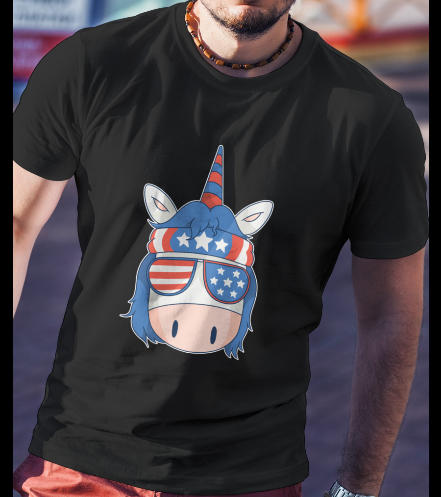 American Unicorn Stars And Stripes 1379084 T-Shirt