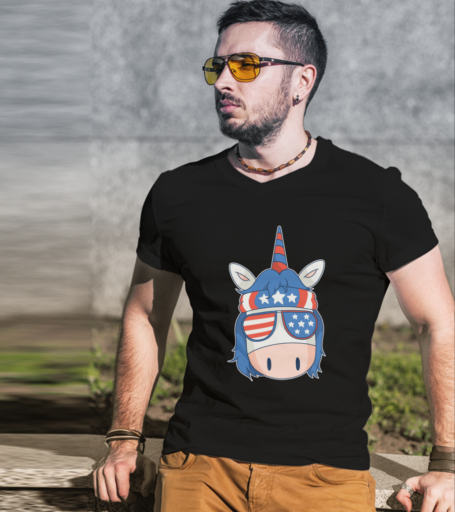 American Unicorn Stars And Stripes 1379084 T-Shirt