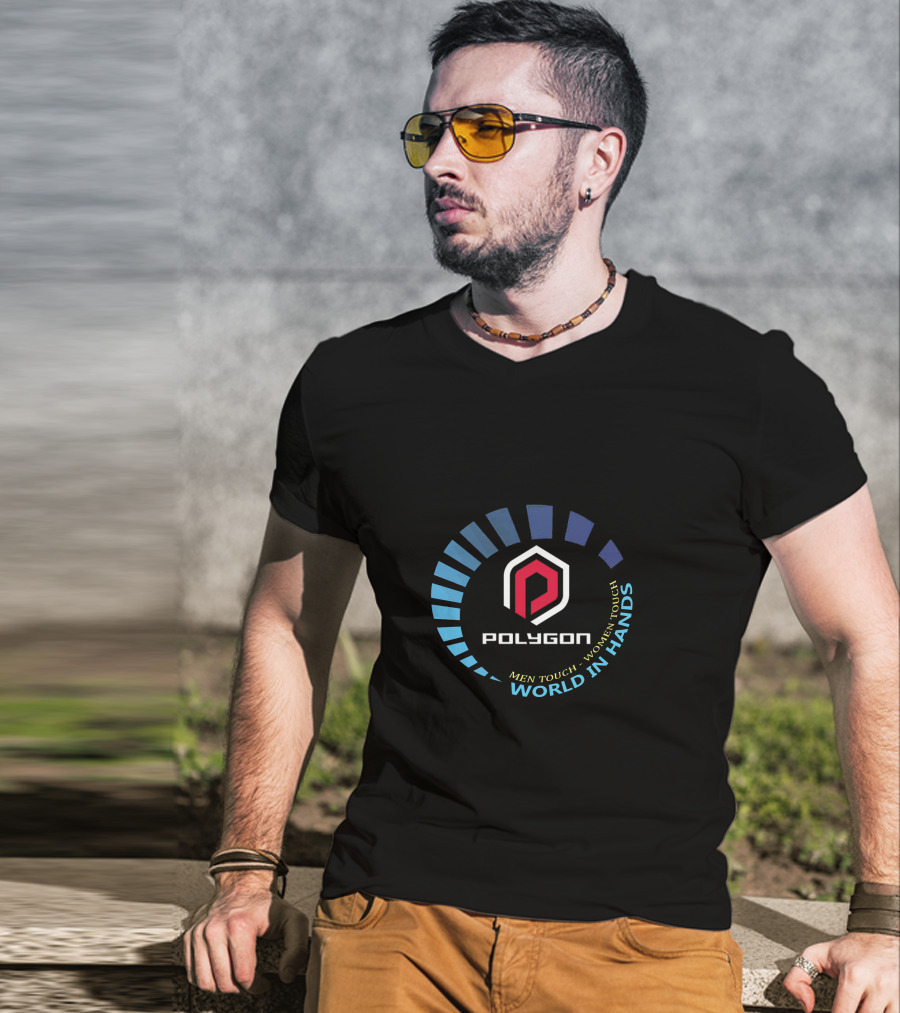 Polygon Mtb Men Touch Women Touch World IN Hands T-Shirt