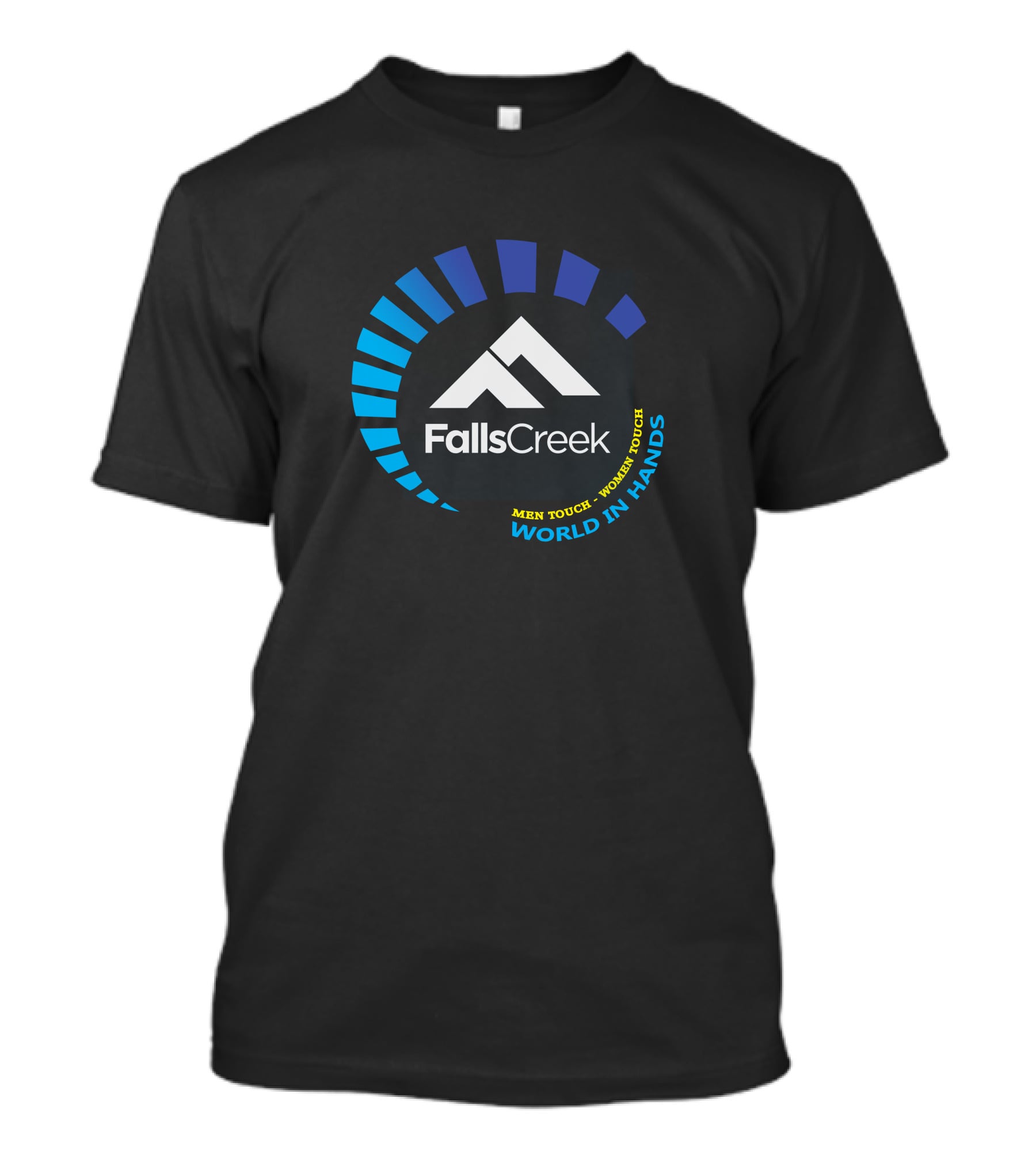Falls Creek Men Touch Women Touch World In Hands T-Shirt