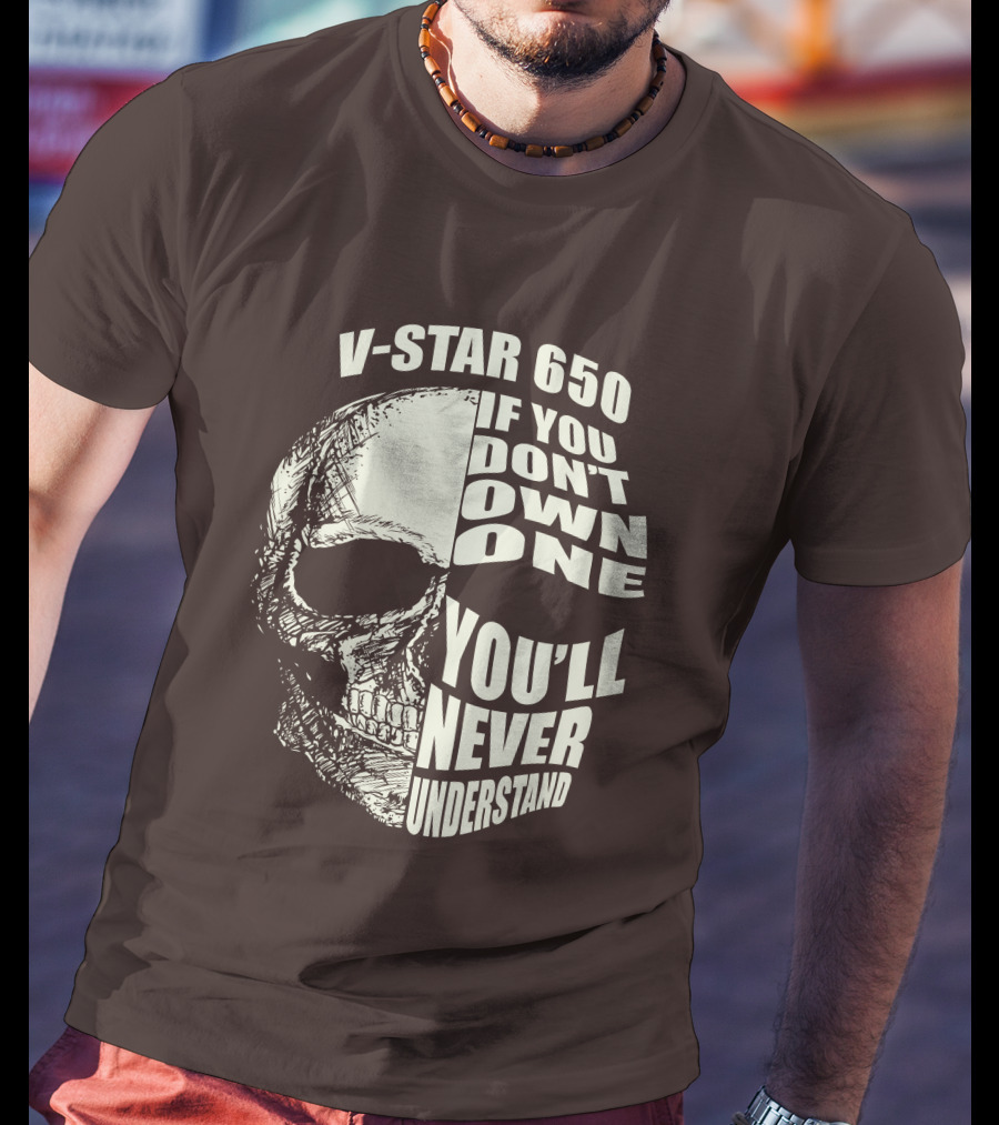 V-Star 650 If You Don't Own One You'll Never Understand Skull T-Shirt