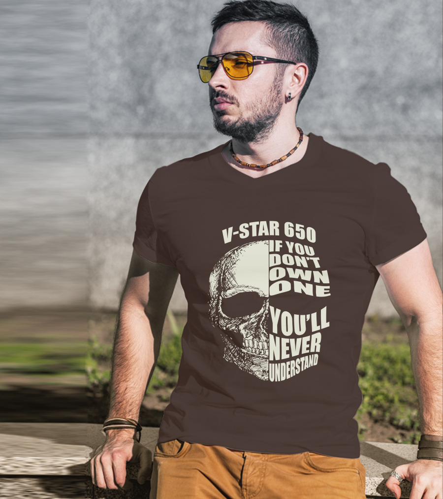 V-Star 650 If You Don't Own One You'll Never Understand Skull T-Shirt