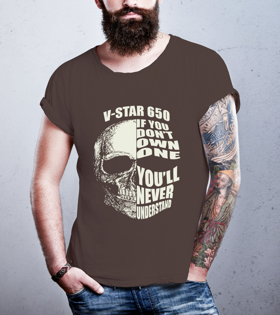 V-Star 650 If You Don't Own One You'll Never Understand Skull T-Shirt