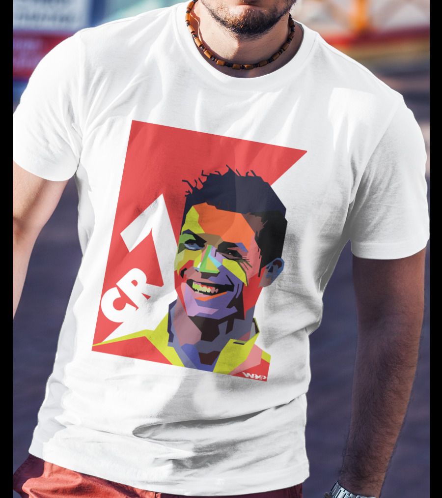 CR7 Colorful Soccer Icon T-Shirt