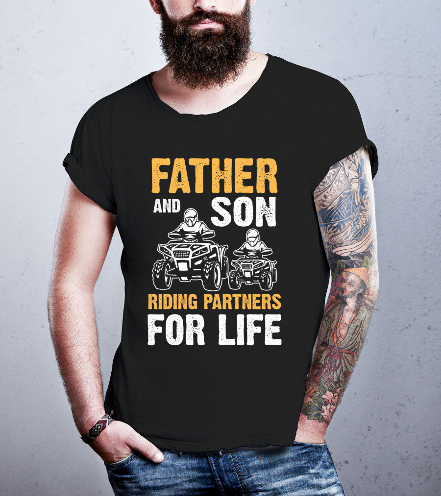 Father And Son Riding Partners For Life UTV1 T-Shirt