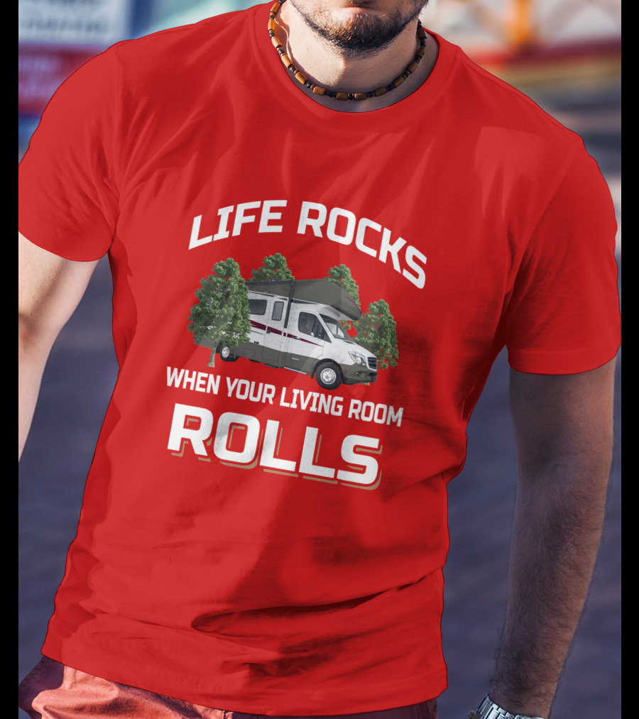 Life Rocks When Your Living Room Rolls Winnebago Vita T-Shirt