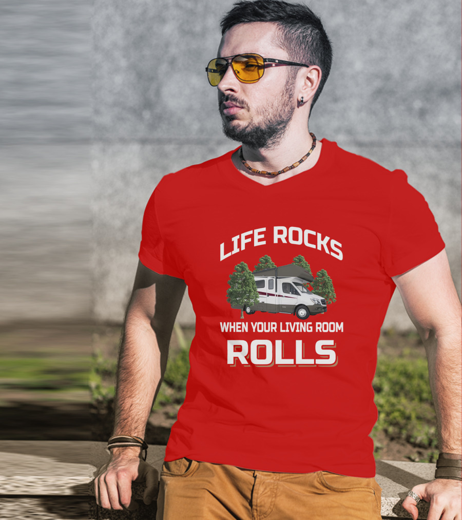 Life Rocks When Your Living Room Rolls Winnebago Vita T-Shirt