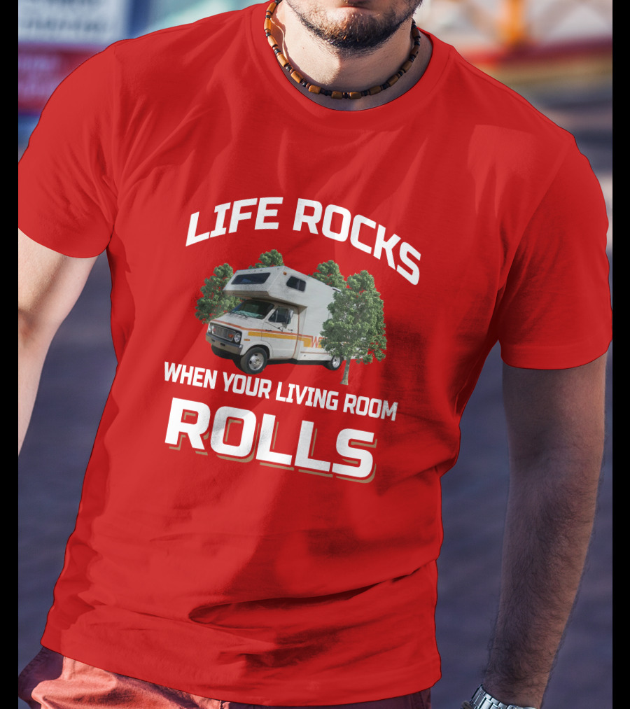 Life Rocks When Your Living Room Rolls Dodge Minnie Winnie T-Shirt