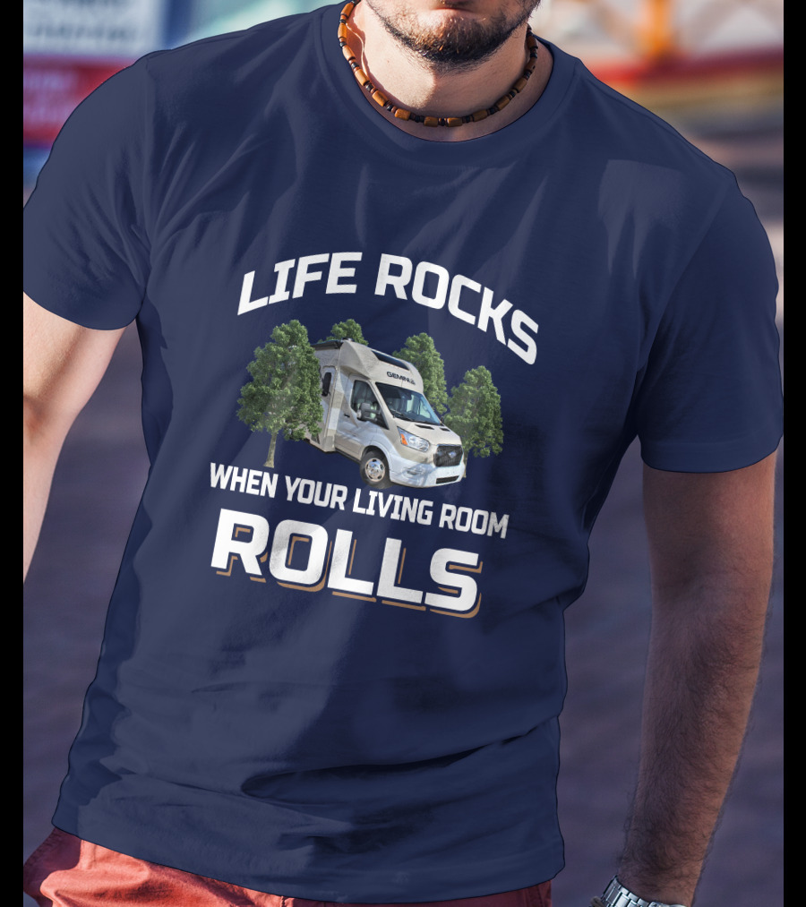 Life Rocks Gemini 23TE When Your Living Room Rolls T-Shirt
