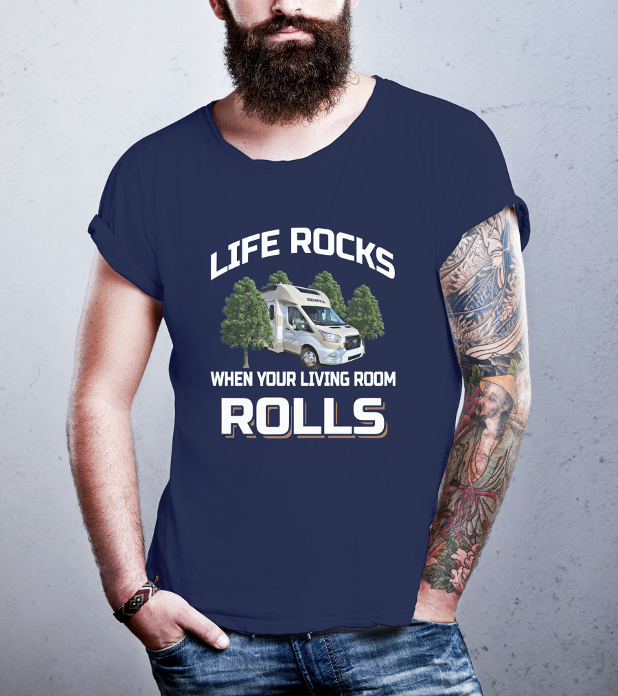 Life Rocks Gemini 23TE When Your Living Room Rolls T-Shirt