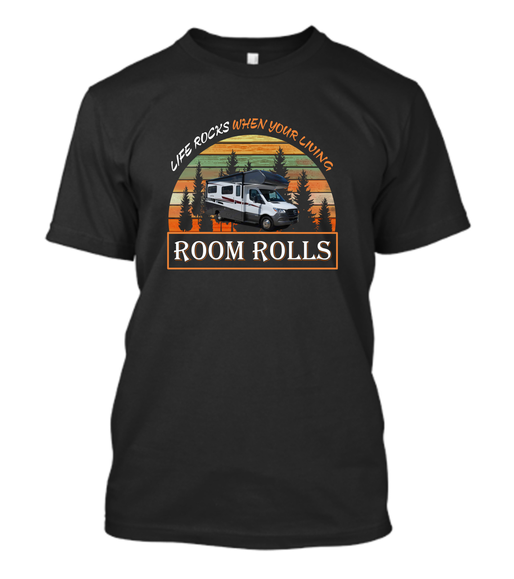 Life Rocks When You're Living Winnebago Vita 24F Room Rolls T-Shirt