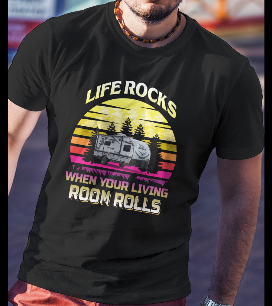 Life Rocks When Your Living Room Rolls Jayco Feather 166FBS T-Shirt
