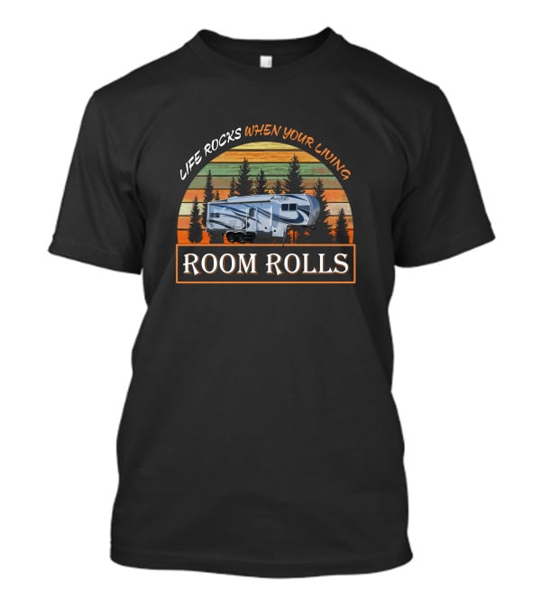 LIFE ROCKS WHEN YOUR LIVING ROOM ROLLS Northwood Arctic Fox 27-5L T-Shirt