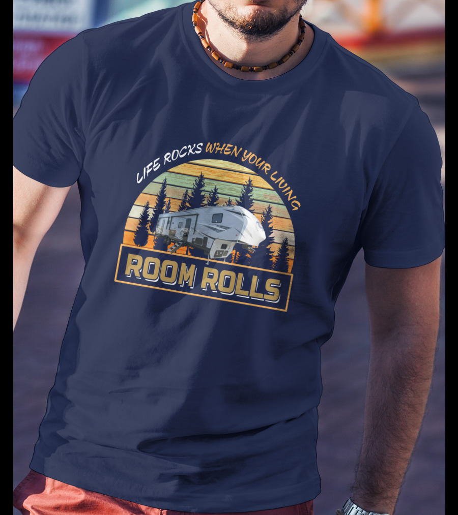 LIFE ROCKS WHEN YOUR LIVING ROOM ROLLS Wolfpack 365 Pack 16 T-Shirt