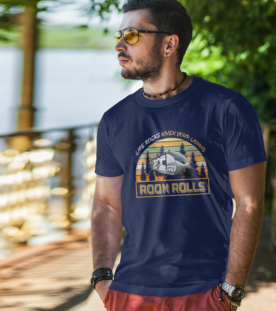 Life Rocks When Your Living Room Rolls Keystone Cougar 22rbs T-Shirt