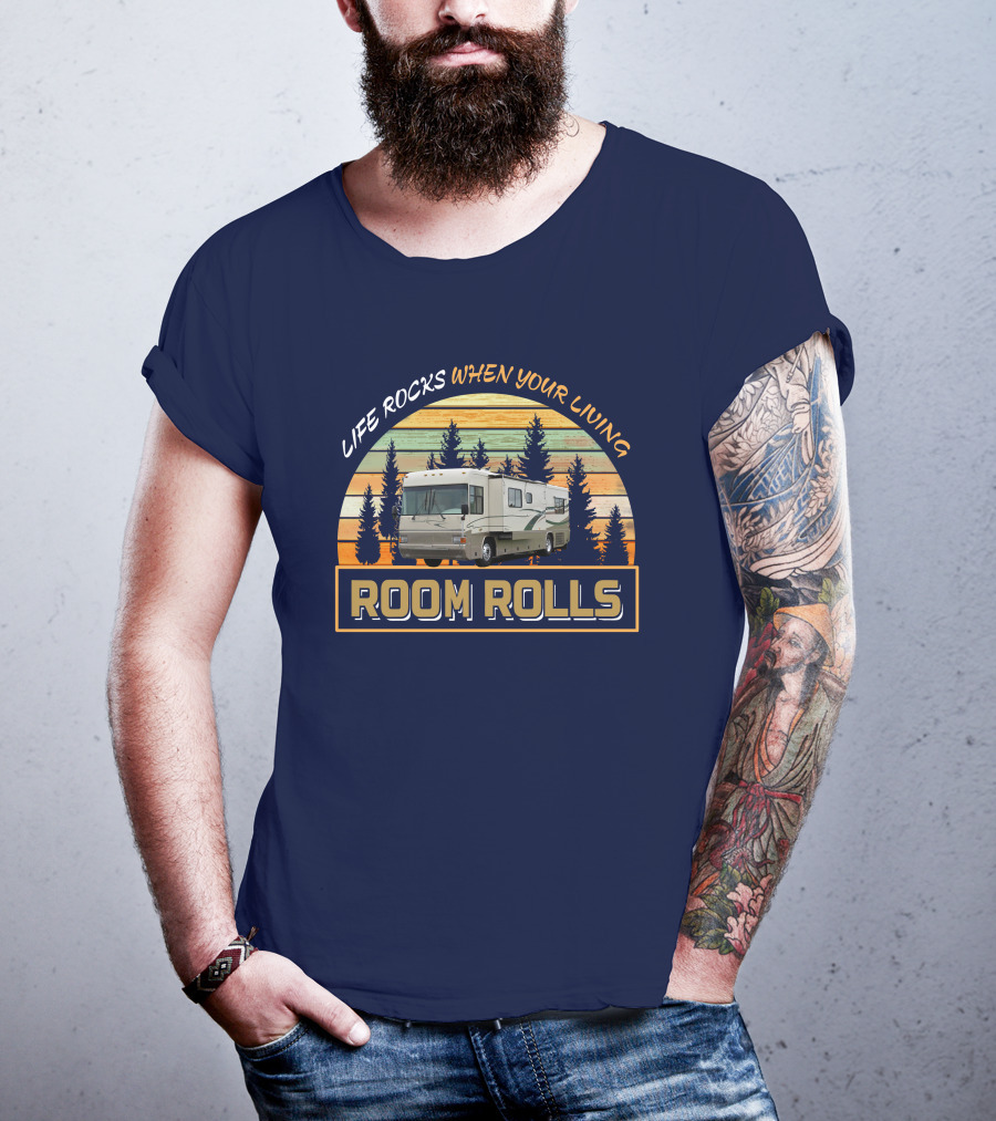 Life Rocks When Your Living Room Rolls Country Coach Allure T-Shirt