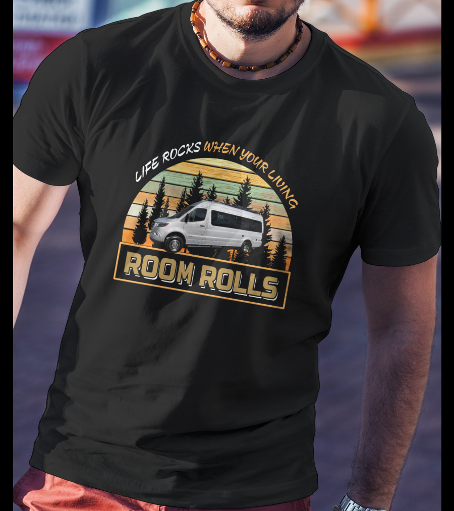 Life Rocks When Your Living Room Rolls Winnebago Boldt Adventure T-Shirt
