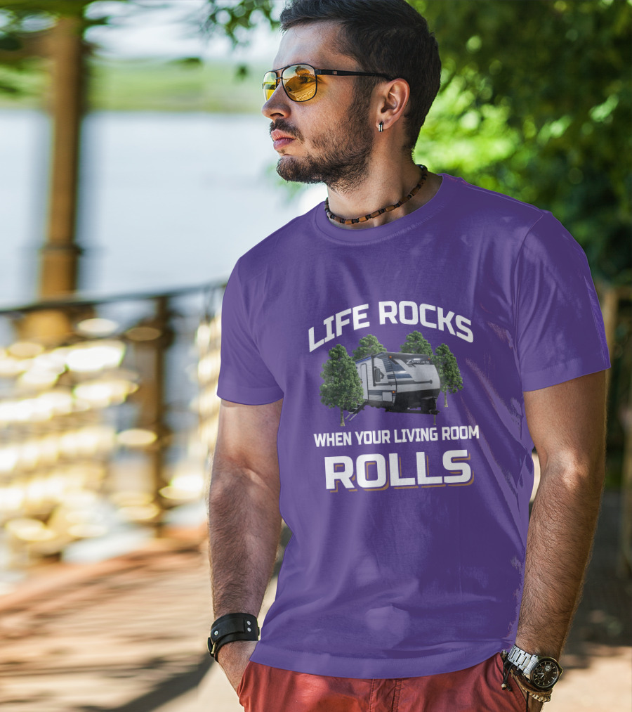Life Rocks When Your Living Room Rolls Zinger T-Shirt
