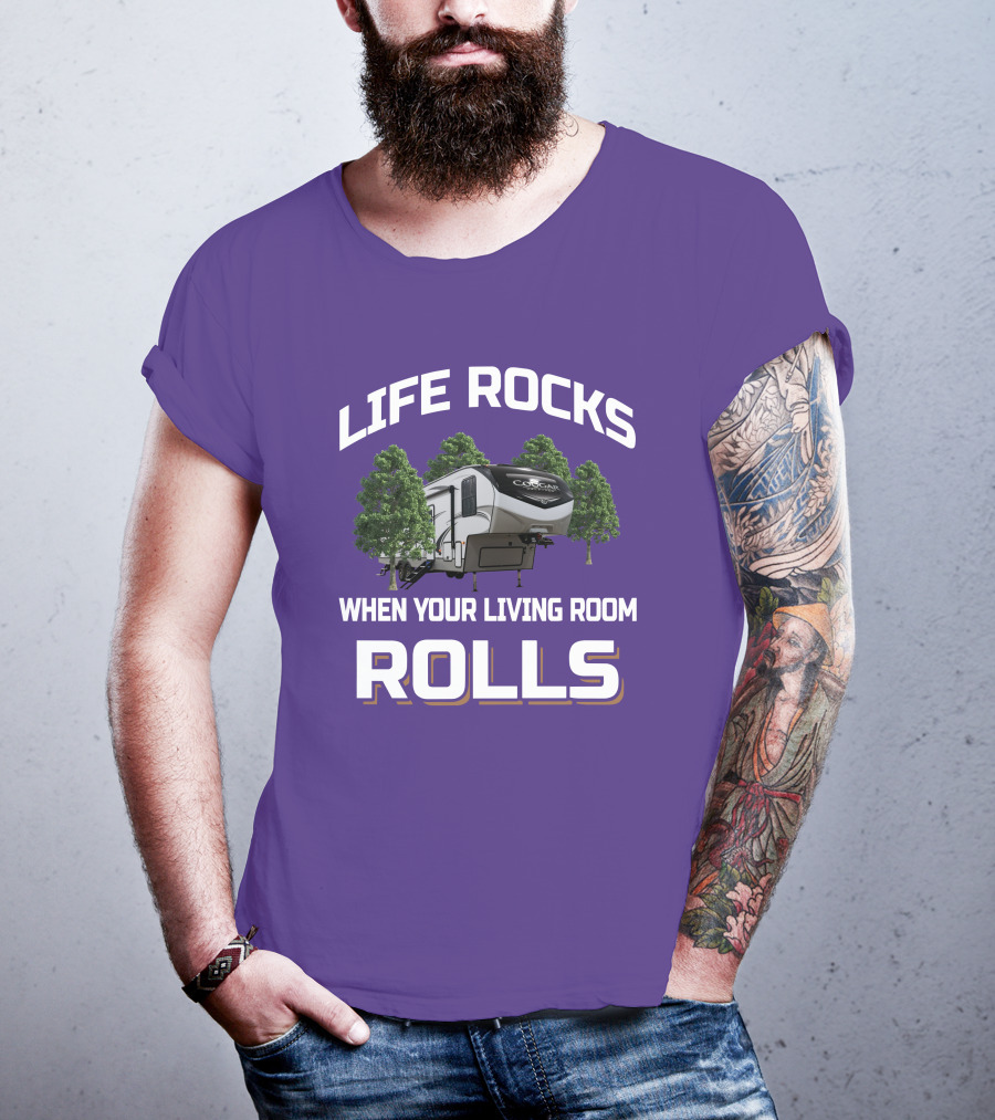 Life Rocks When Your Living Room Rolls Cougar 5Th T-Shirt