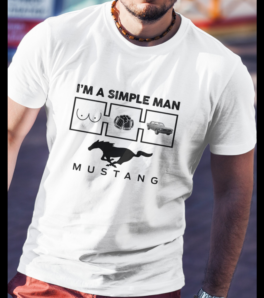 I'm A Simple Man Mustang 1965 Ford Coupe T-Shirt