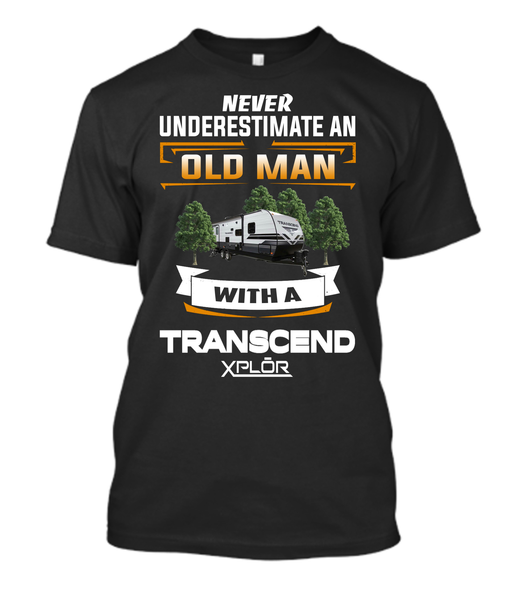Never Underestimate An Old Man With A Transcend Xplor T-Shirt