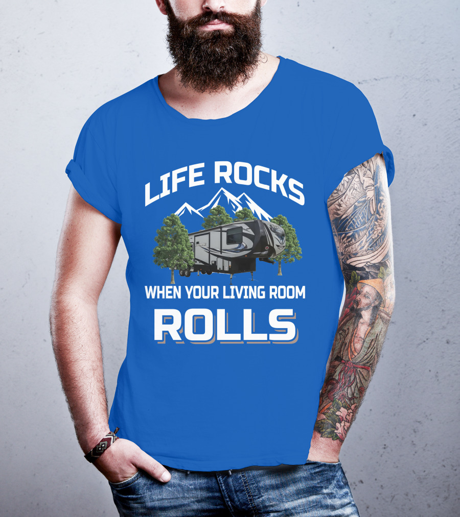 Life Rocks When Your Living Room Rolls Heartland Cyclone T-Shirt