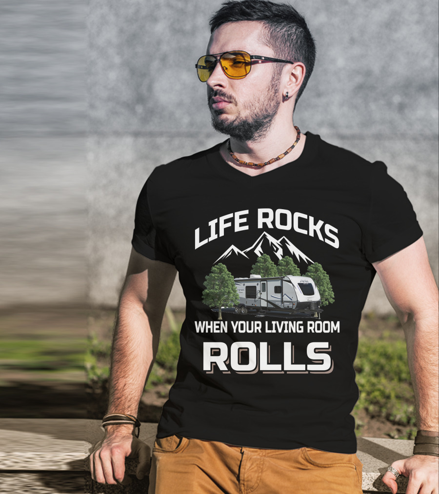 Life Rocks When Your Living Room Rolls Apex Ultra Lite 289tbss T-Shirt