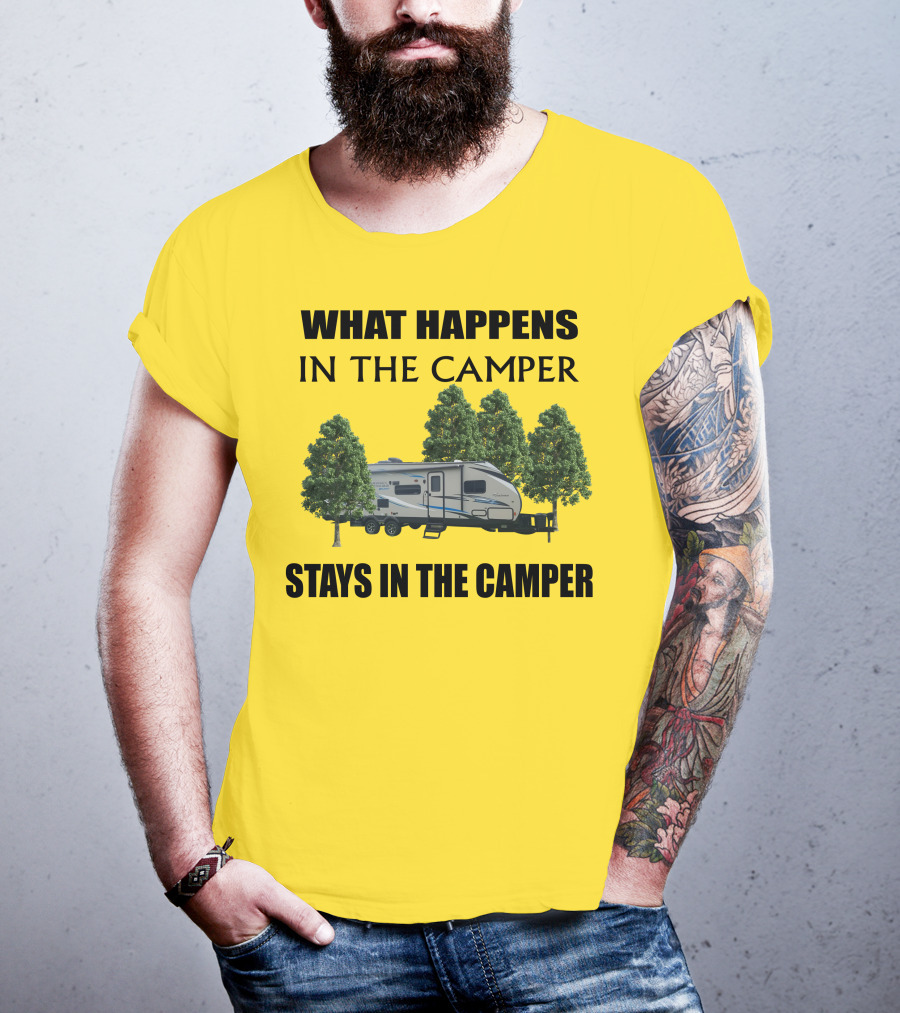 What Happens In The Camper Stays In The Camper Coachman 184 BHS T-Shirt