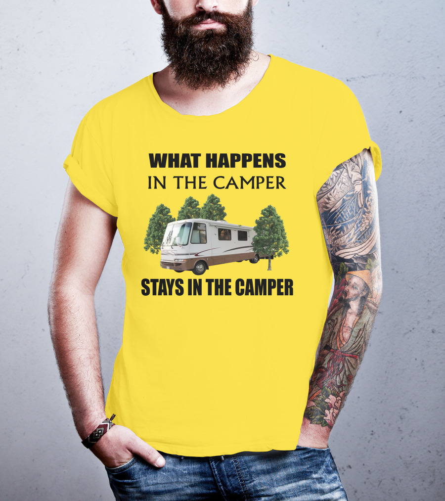 What Happens In The Camper Stays In The Camper RV 2002 Kountry Star T-Shirt
