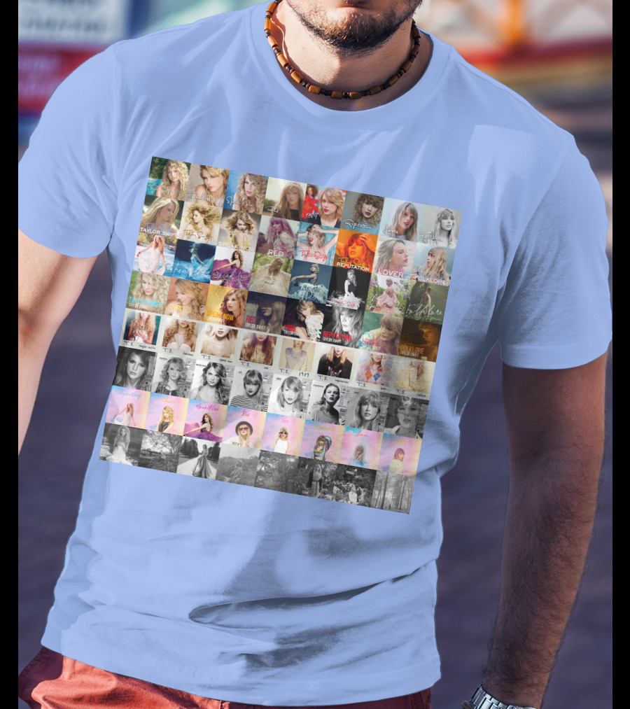 Taylor Swift Album Covers Through Each Era's T-Shirt
