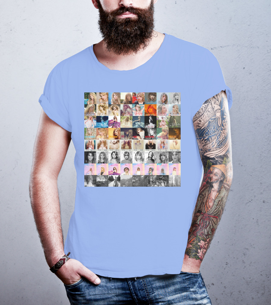 Taylor Swift Album Covers Through Each Era's T-Shirt