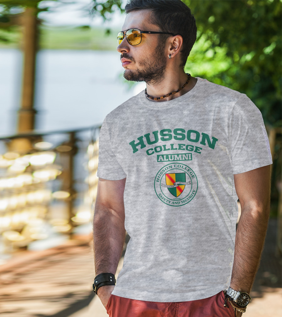 Husson College Alumni Safety And Security 1898 Character Humility T-Shirt