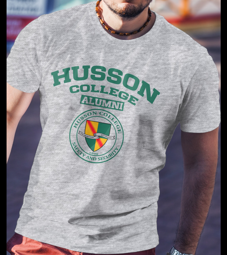 Husson College Alumni Safety And Security 1898 Character Humility T-Shirt